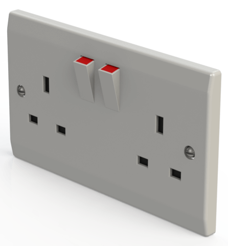 Double plug socket